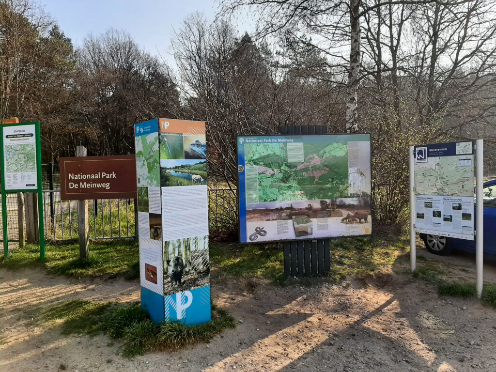 informatieborden bij nationaal park de meinweg