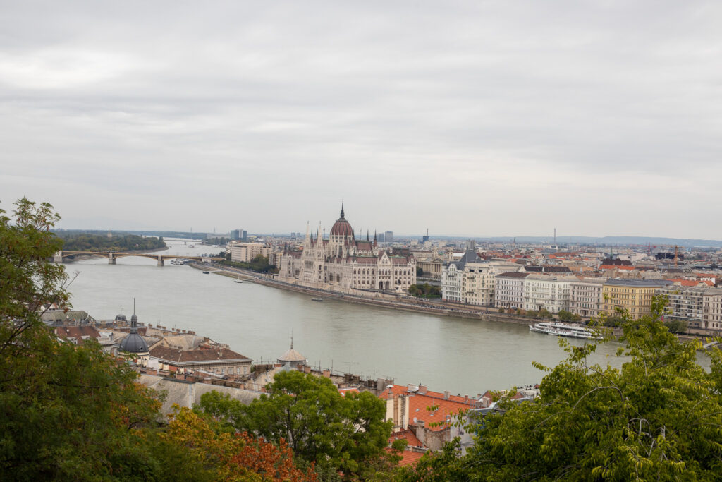 uitzicht over de Donau in Boedapest
