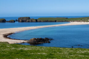 St Ninian's beach. Te fotograferen tijdens een fotoreis naar de Shetlandeilanden