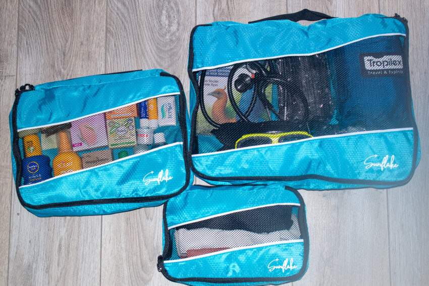 Sunflake packing cubes