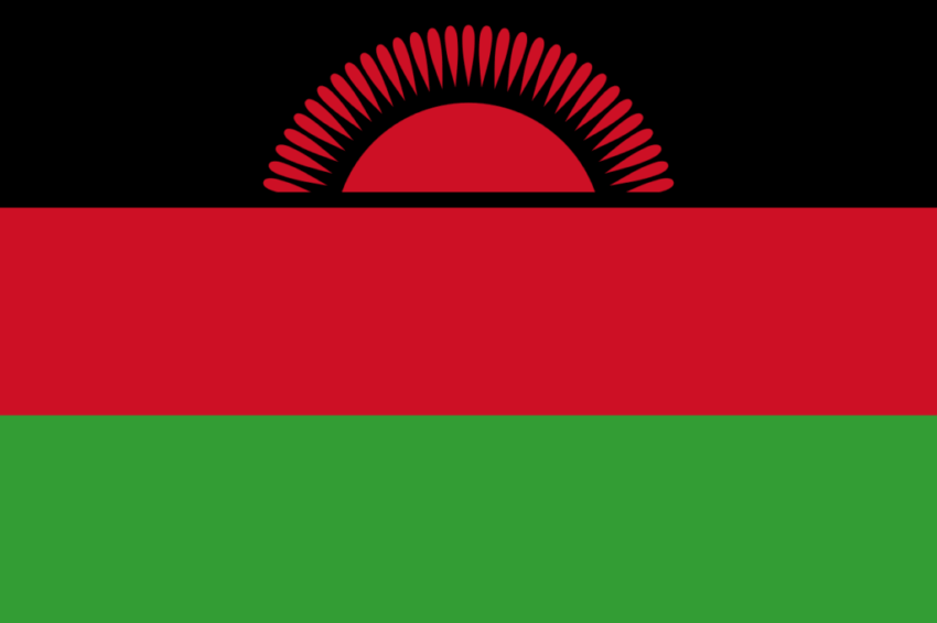 De vlag van Malawi