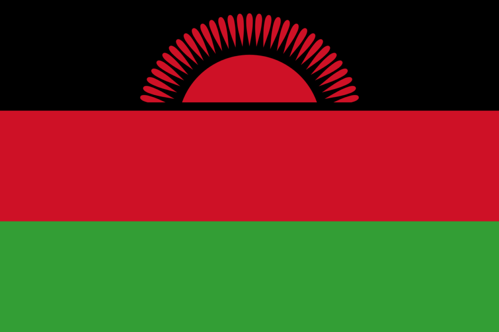 De vlag van Malawi