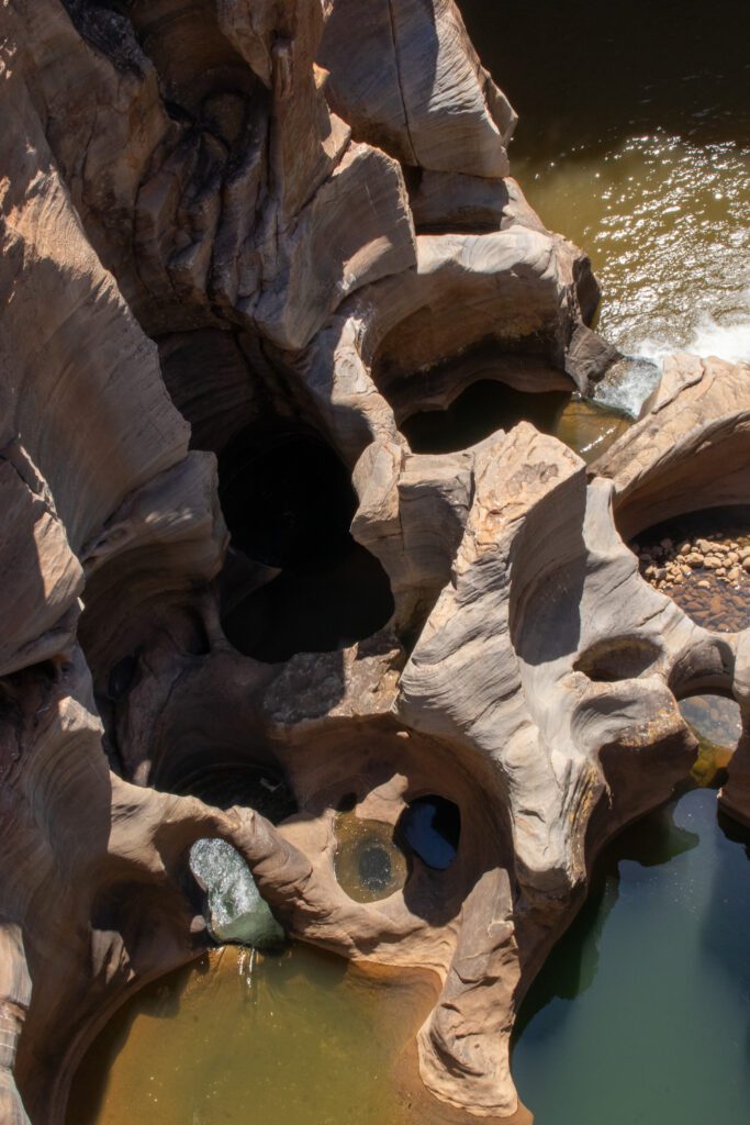 Bourke's Luck Potholes langs de Panoramaroute in Zuid-Afrika