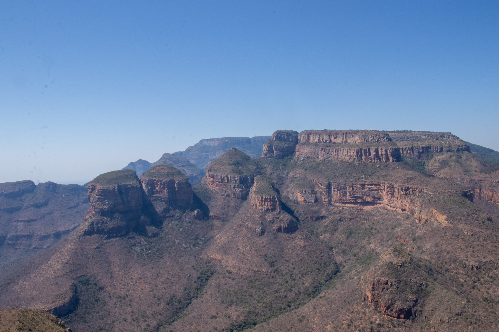 The Three Rondavels langs de Panoramaroute in Zuid-Afrika. Reisverzekering